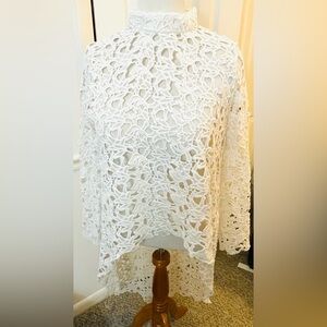 White Lace Women's Top
